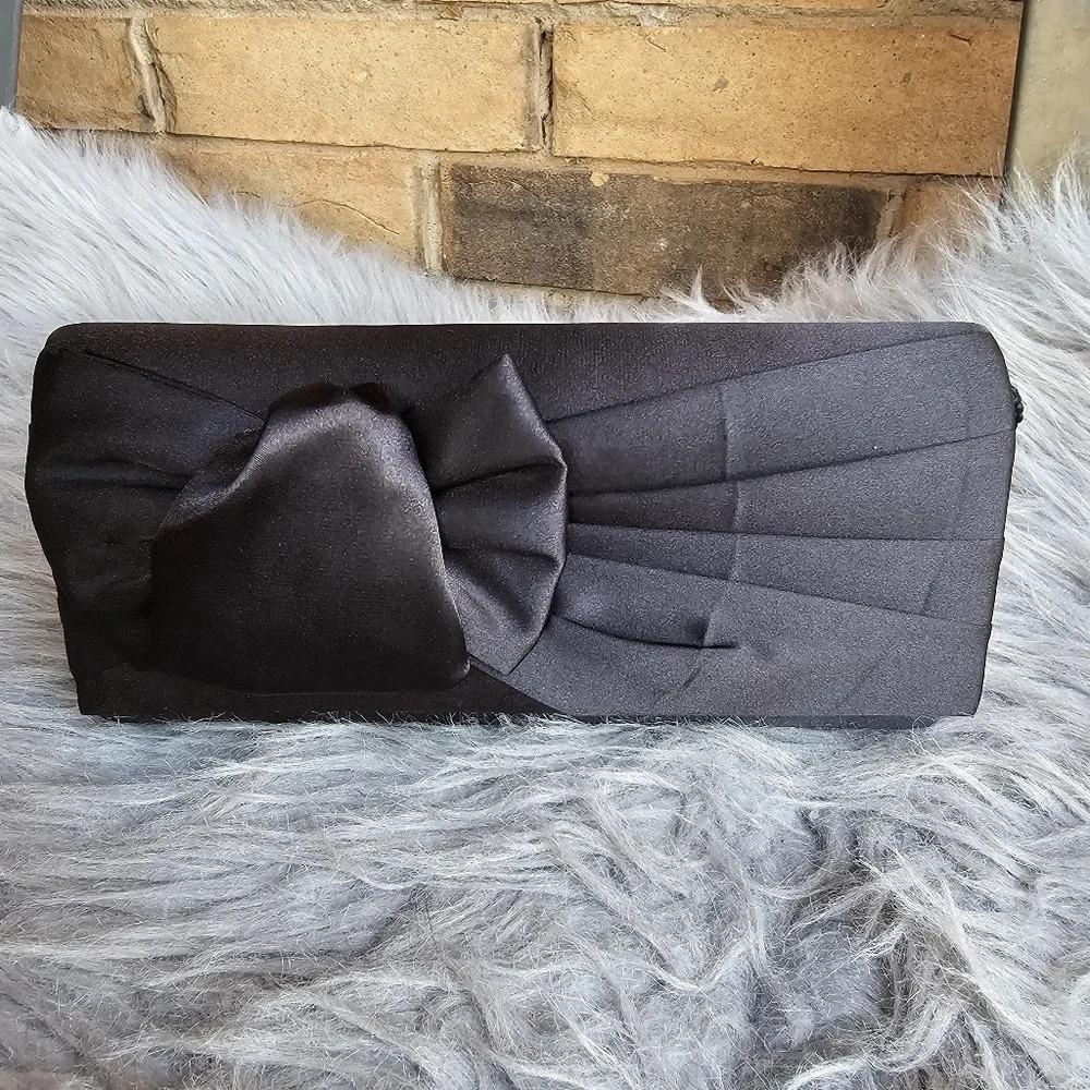 Jessica McClinton Black Bow Clutch